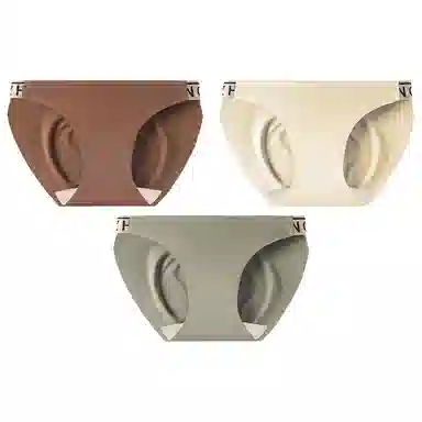 二三二三 无痕纯欲高开叉瑜伽健身不夹臀内裤 女款 组合装