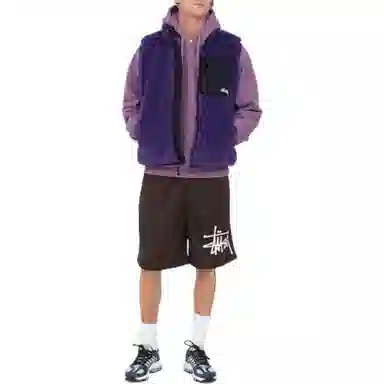 Stussy FW22 Sherpa Vest Logo