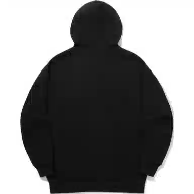 中国李宁 印花字母连帽舒适透气宽松卫衣 男女同款 黑色