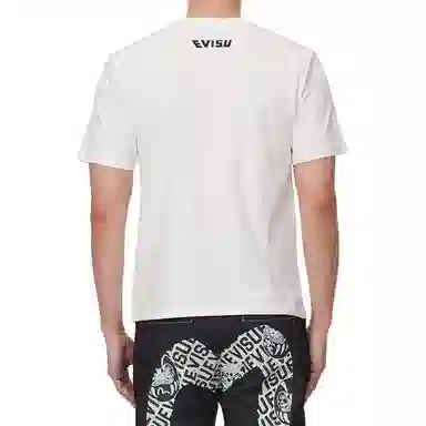 EVISU SS22 Daruma Print Straight T-Shirt