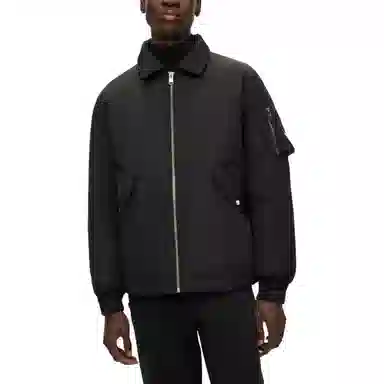 HUGO BOSS Water-Repellent Jacket With Faux-Fur Collar