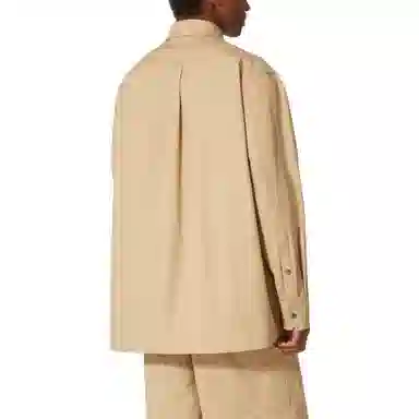 Valentino SS23 Solid Collar Shirt Brown