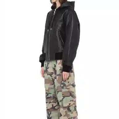 Stussy FW23 SS LINK LEATHER BOMBER Logo