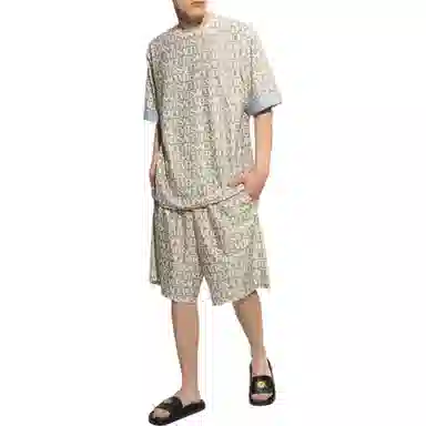 Versace SS23 Colorblock Logo Swim Shorts