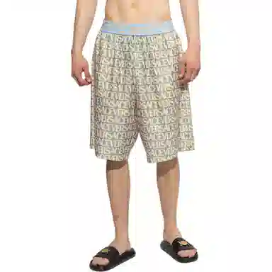 Versace SS23 Colorblock Logo Swim Shorts