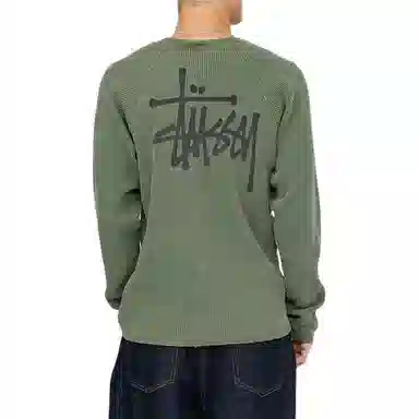 Stussy FW24 RAGLAN THERMAL LS CREW logoT