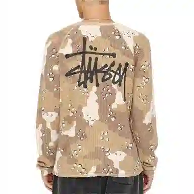 Stussy FW24 RAGLAN THERMAL LS CREW logoT