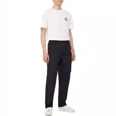 Calvin Klein Straight Cargo Pants Black