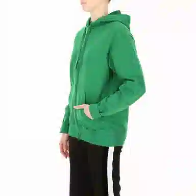 Valentino Logo Hoodie Green