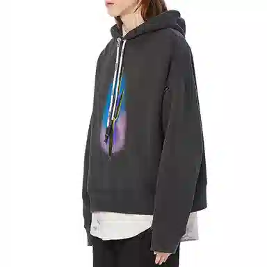 Palm Angels Cactus Hoodie Black