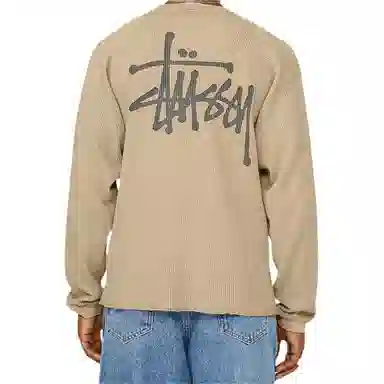 Stussy FW24 RAGLAN THERMAL LS CREW logoT