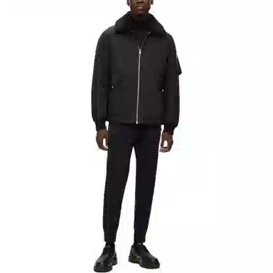 HUGO BOSS Water-Repellent Jacket With Faux-Fur Collar