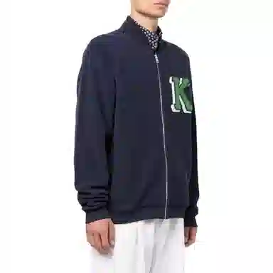 KENZO Logo Embroidered Zip Jacket