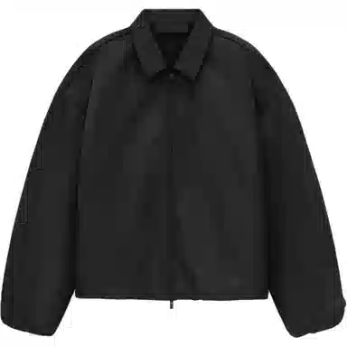 Fear of God Essentials Textured Nylon Trucker Jacket Black