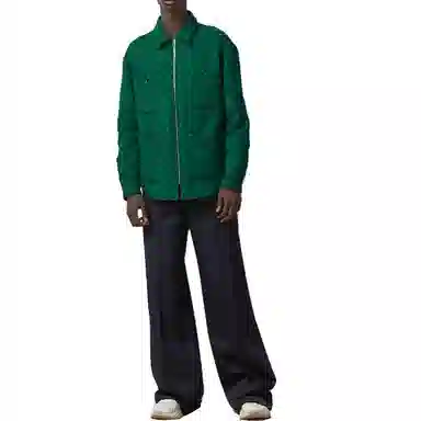 Gucci Logo Zip Jacket Green