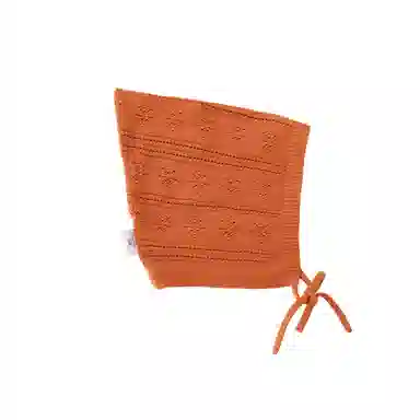 英氏 儿童贴面帽宝宝防风 棉 绒线帽 女款