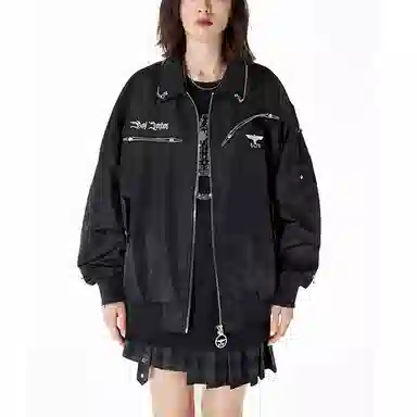 Boy London SS22 Eagle Embroidered Jacket Black