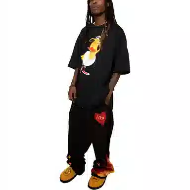 Drew House FW22 Lucky Ss Tee-Lucky Black T