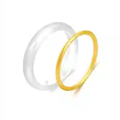 赛菲尔 香槟白月光荔枝冻冰年轻款 新中式国潮经典传承高级感设计 正圈平安镯 新中式国潮古风浅香槟 玉髓 手镯 女款