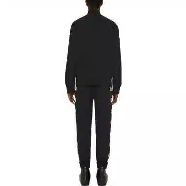 Givenchy FW22 Side Strap Letter Print Jacket Black