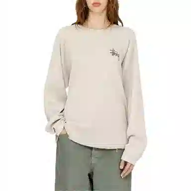 Stussy FW24 RAGLAN THERMAL LS CREW logoT