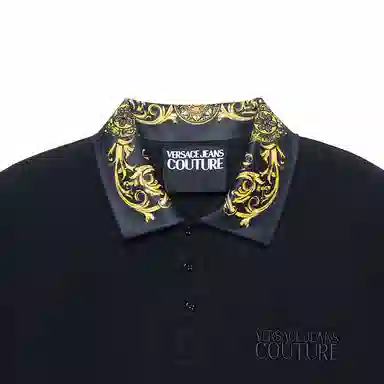 Versace Jeans Couture SS21 Black Polo