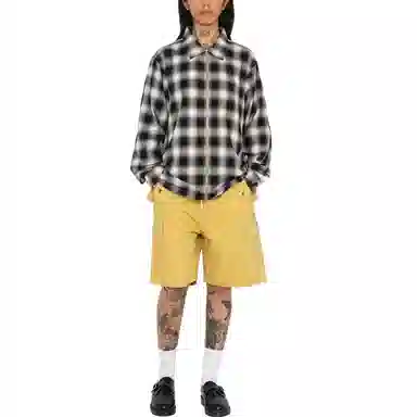 Stussy SS23 EDDIE PLAID ZIP SHIRT
