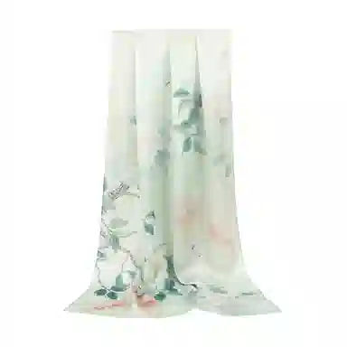 上海故事 国色天香 清冷玉兰 桑蚕丝 丝巾 女款