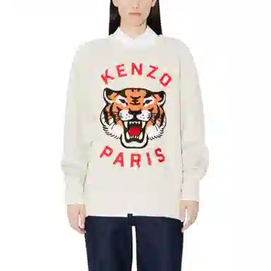 KENZO Embroidered Oversized Genderless Sweatshirt Logo
