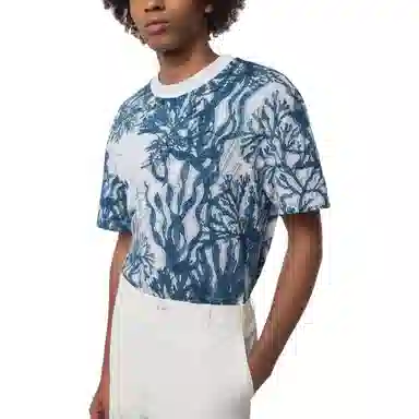 Louis Vuitton FW23 Jacquard T-Shirt Blue