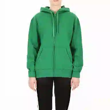 Valentino Logo Hoodie Green