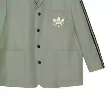 Gucci x adidas Originals FW22 Blazer Grey