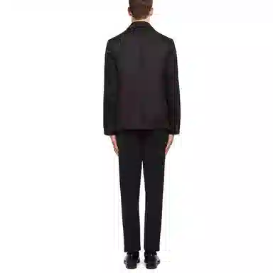 PRADA Re-Nylon Single-Breasted Blazer Black
