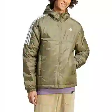 adidas Essentials Insulated Hooded Jacket Olive