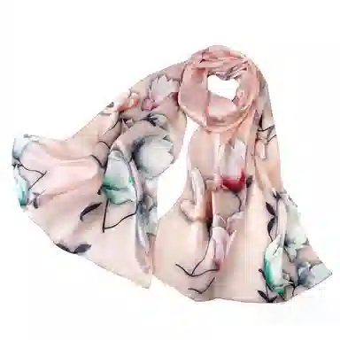 上海故事 丝韵百合 桑蚕丝 丝巾 女款 礼盒装