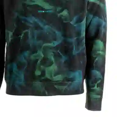 Saint Laurent Logo Tie-Dye Crewneck Sweatshirt