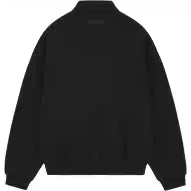 Fear of God Essentials Fleece Polo Obsidian Black