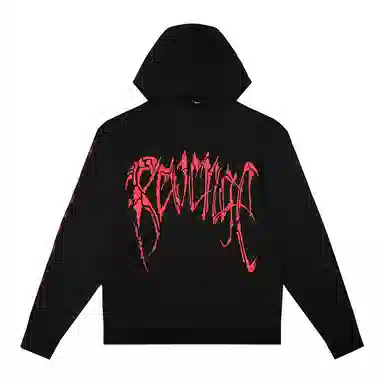 Revenge Skull Print Hoodie