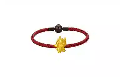 周六福 转运珠定价福泽龙 黄金 按克计价 手链 男女同款情侣款