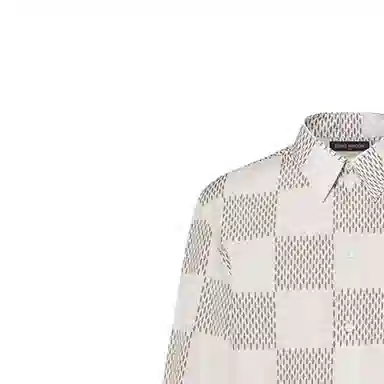 Louis Vuitton SS24 Checkered Letter Print Shirt