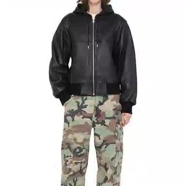 Stussy FW23 SS LINK LEATHER BOMBER Logo