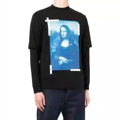 OFF-WHITE Monalisa Long Sleeve Tee Black