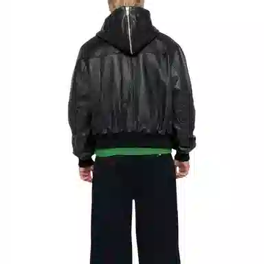 Stussy FW23 SS LINK LEATHER BOMBER Logo