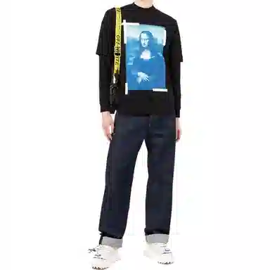 OFF-WHITE Monalisa Long Sleeve Tee Black