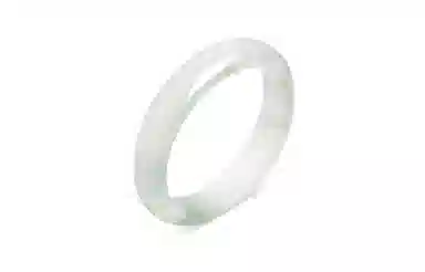 百利金 青山黛贵妃镯 温婉大方简约气质国潮复古新中式汉服旗袍搭配创意设计闭口素圈手饰石英岩手环 天山翠 玉石手镯 女款