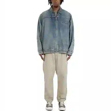 MADNESS Zipper Denim Jacket Indigo