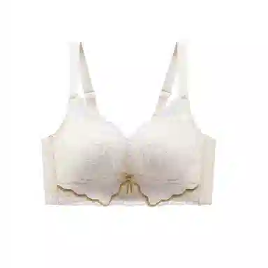 兰缪 性感蕾丝时尚撞色高质感轻柔蕾丝满杯透气孔文胸 女款