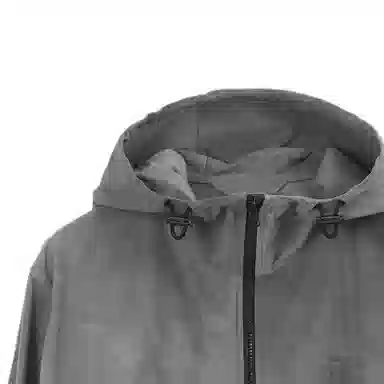 Burberry SS23 Logo Print Hooded Zip Jacket Grey