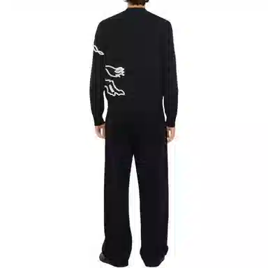 Burberry Equestrian Knight V-Neck Sweater