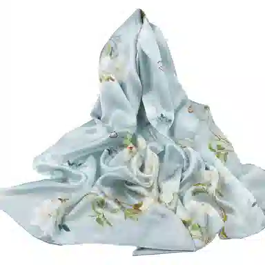 上海故事 丝韵百合 桑蚕丝 丝巾 女款 礼盒装